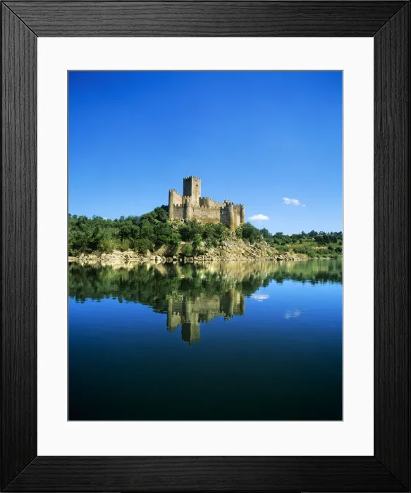 Framed Print : The 12th century Templar castle of Almourol, in the middle of the Tagus river, Portugal Framed Print : The 12th century Templar castle of Almourol, in the middle of the Tagus river, Portugal