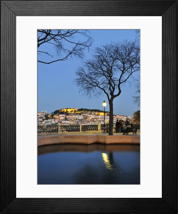 Framed Print : Sao Pedro de Alcantara belvedere, one of the best view points of the old city of Lisbon Framed Print : Sao Pedro de Alcantara belvedere, one of the best view points of the old city of Lisbon