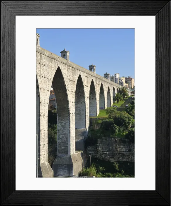 Framed Print : Aqueduto das Aguas Livres, XVIII century. Lisbon, Portugal Framed Print : Aqueduto das Aguas Livres, XVIII century. Lisbon, Portugal