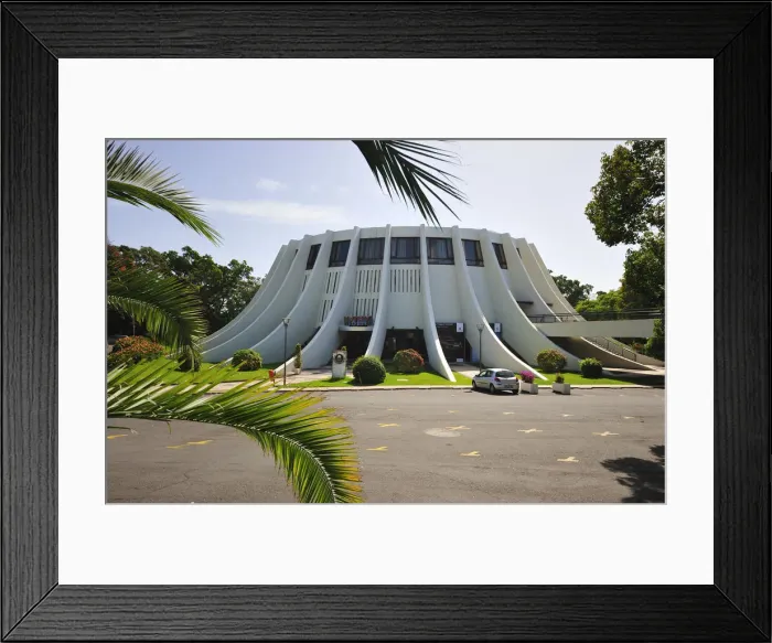 Framed Print : Casino of Funchal, a project by the architect Oscar Niemeyer. Madeira Framed Print : Casino of Funchal, a project by the architect Oscar Niemeyer. Madeira