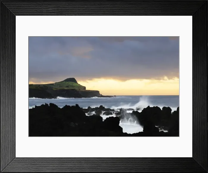 Framed Print : A stormy day at dusk, in Biscoitos. Terceira, Azores islands, Portugal Framed Print : A stormy day at dusk, in Biscoitos. Terceira, Azores islands, Portugal