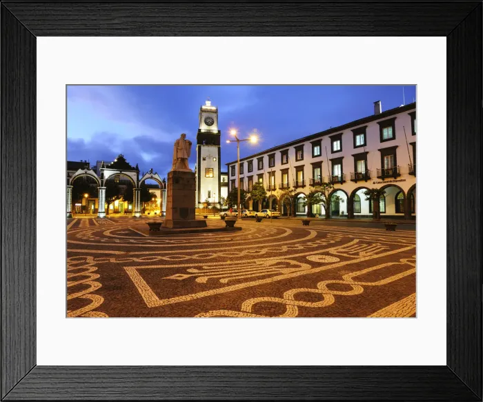 Framed Print : The Portas da Cidade (Gates to the City), are the historical entrance to the village Framed Print : The Portas da Cidade (Gates to the City), are the historical entrance to the village