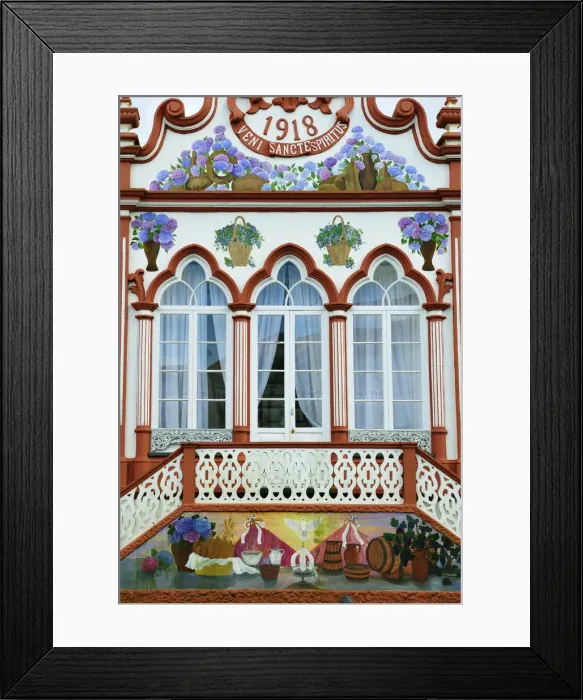 Framed Print : Imperio de Sao Sebastiao, where are celebrated the Espirito Santo festivities. Terceira Framed Print : Imperio de Sao Sebastiao, where are celebrated the Espirito Santo festivities. Terceira