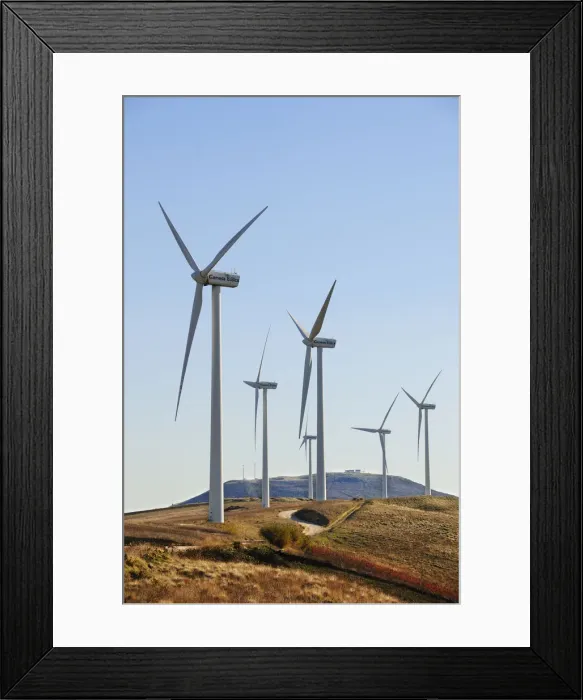 Framed Print : Windmills used for power generation, Torres Vedras, Portugal