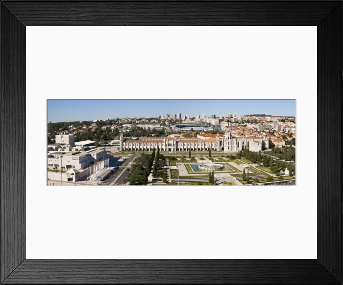 Framed Print : View from the top of the Monument to the Discoveries towards Mosteiro dos Jeronimos