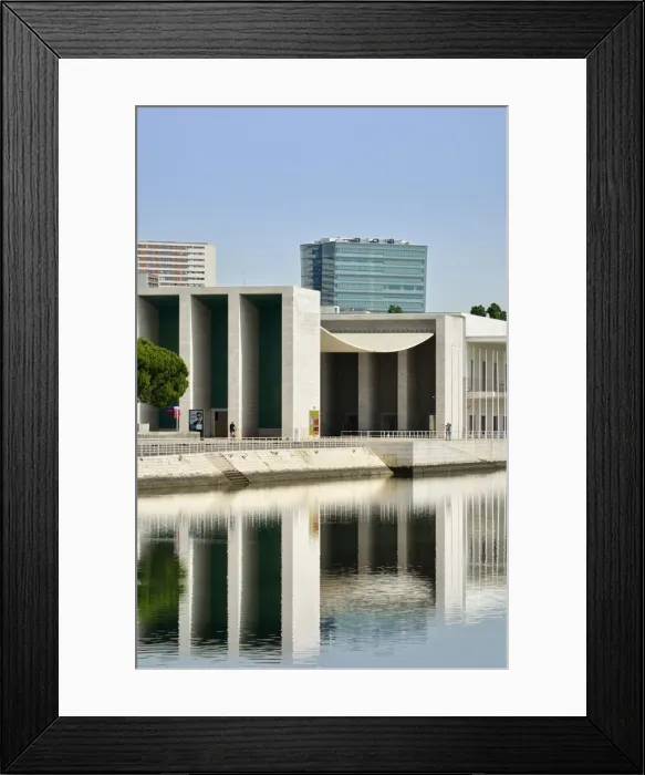 Framed Print : Pavilhao de Portugal (Portugal Pavillion), a project by architect Alvaro Siza Vieira Framed Print : Pavilhao de Portugal (Portugal Pavillion), a project by architect Alvaro Siza Vieira