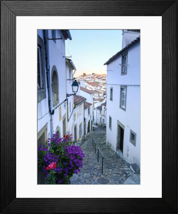 Framed Print : Europe, Portugal, Alentejo, Castelo de Vide, a street in the old Jewish quarter Framed Print : Europe, Portugal, Alentejo, Castelo de Vide, a street in the old Jewish quarter