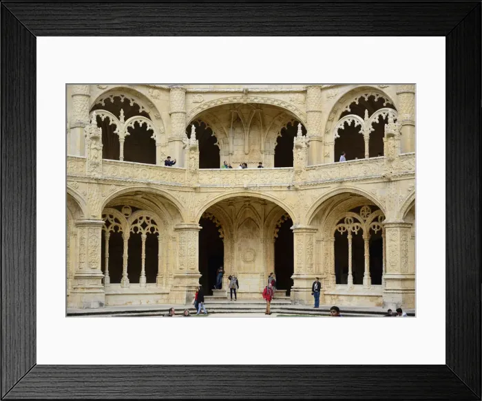 Framed Print : The Cloisters of the Jeronimos Monastery (Mosteiro dos Jeronimos), a UNESCO World