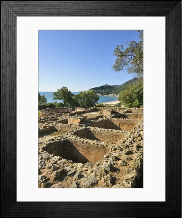 Framed Print : A Roman fish factory, dating back to the 1st century AC, where the fish was preserved Framed Print : A Roman fish factory, dating back to the 1st century AC, where the fish was preserved
