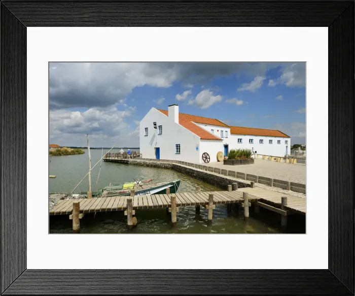 Framed Print : The tide mill of Mourisca in the Sado Estuary Nature Reserve. Setubal, Portugal Framed Print : The tide mill of Mourisca in the Sado Estuary Nature Reserve. Setubal, Portugal