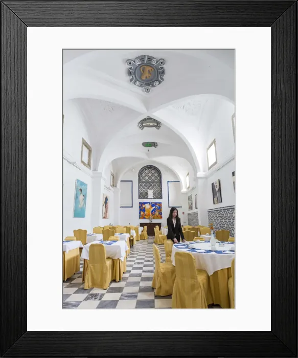 Framed Print : Europe, Portugal, Alentejo, Redondo, the breakfast dining room in the Convent of St Framed Print : Europe, Portugal, Alentejo, Redondo, the breakfast dining room in the Convent of St