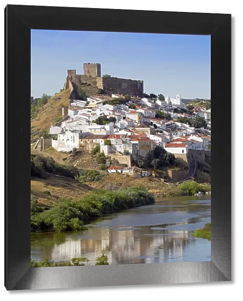 Europe, Portugal, Alentejo, Mertola, the Moorish town, castle and Guadiana river