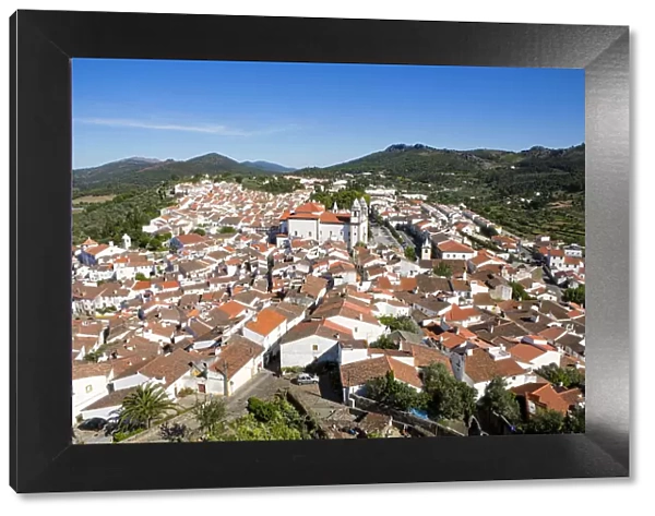 Europe, Portugal, Alentejo, Castelo de Vide town from the castle