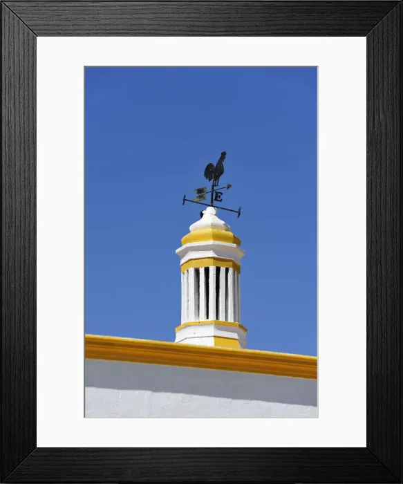 Framed Print : Traditional chimney of Boliqueime. Algarve, Portugal Framed Print : Traditional chimney of Boliqueime. Algarve, Portugal