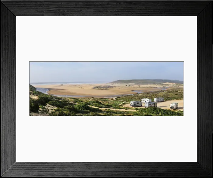 Framed Print : Bordeira beach. Sudoeste Alentejano and Costa Vicentina Nature Park, the wildest atlantic