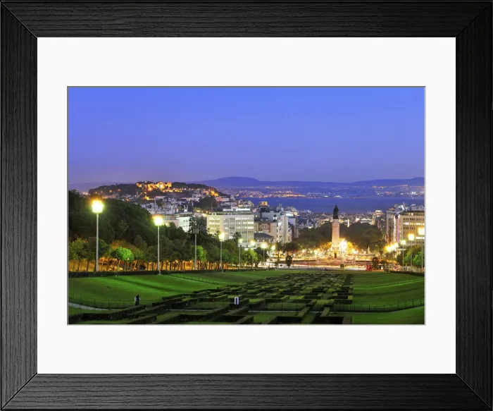 Framed Print : The panorama from the Eduardo VII Park at twilight Framed Print : The panorama from the Eduardo VII Park at twilight