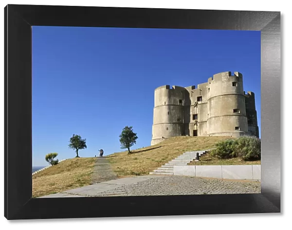 The medieval castle of Evoramonte. Alentejo, Portugal