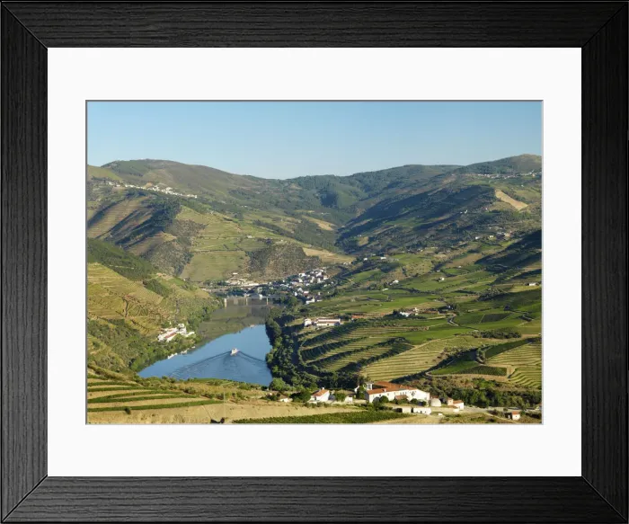 Framed Print : Portugal, Douro, Peso da ReguaTerraced vineyards