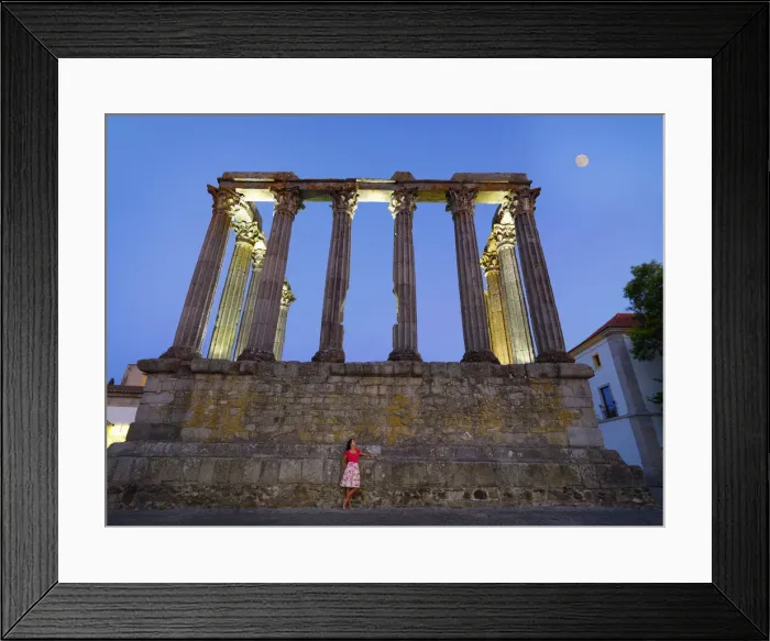 Framed Print : Portugal, Alentejo, Evora, Roman temple of Diana (MR) Framed Print : Portugal, Alentejo, Evora, Roman temple of Diana (MR)