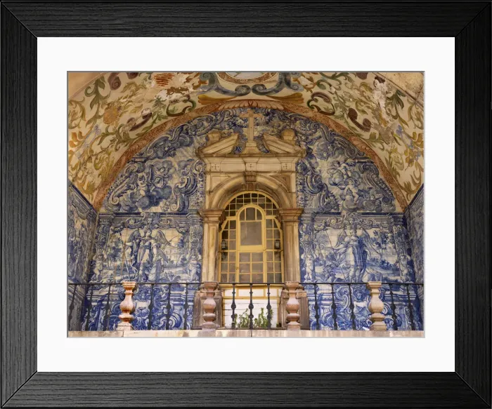 Framed Print : Portugal, Estramadura, Obidos, Azulejo on Obidos city gate Framed Print : Portugal, Estramadura, Obidos, Azulejo on Obidos city gate