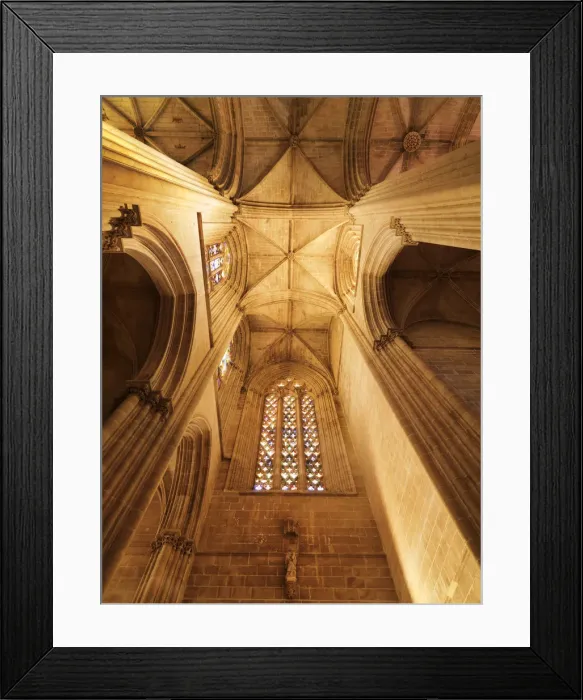 Framed Print : Portugal, Estremadura, Batalha, Monastery of Santa Maria da Vitoria, low view (UNESCO Framed Print : Portugal, Estremadura, Batalha, Monastery of Santa Maria da Vitoria, low view (UNESCO