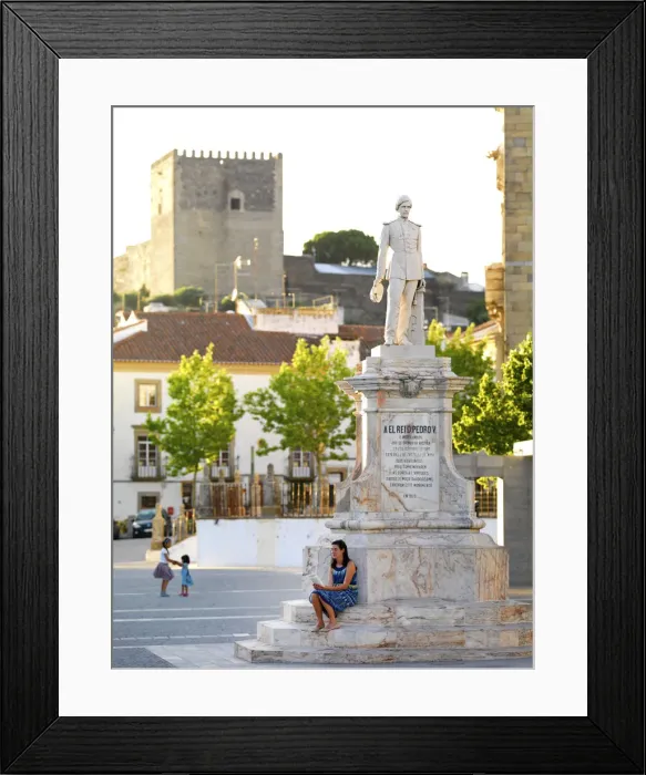 Framed Print : Portugal, Alentejo, Castelo de vide, woman reading (MR) Framed Print : Portugal, Alentejo, Castelo de vide, woman reading (MR)