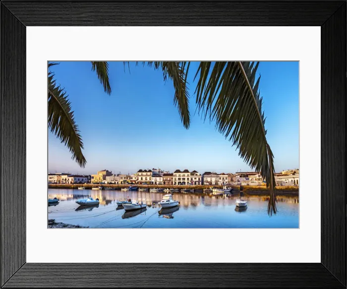 Framed Print : Rio Gilao, Tavira, Algarve, Portugal