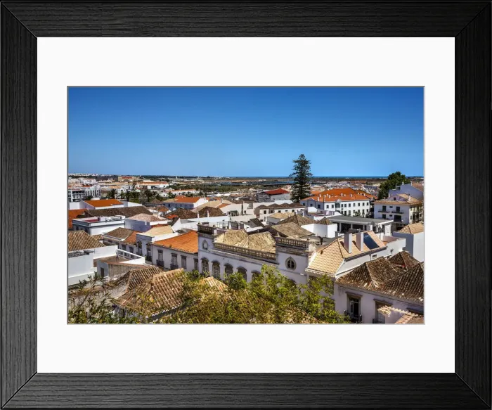 Framed Print : View from castle over Tavira, Algarve, Portugal Framed Print : View from castle over Tavira, Algarve, Portugal