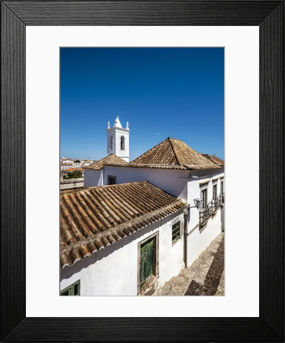 Framed Print : Church Igreja da Misercordia, Tavira, Algarve, Portugal