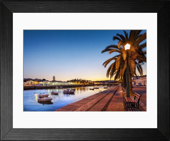 Framed Print : Sunset, Rio Gilao, Tavira, Algarve, Portugal Framed Print : Sunset, Rio Gilao, Tavira, Algarve, Portugal