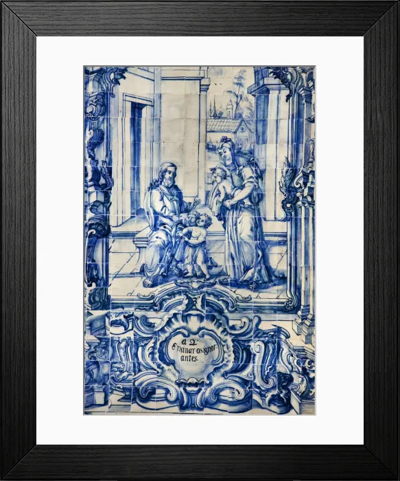 Framed Print : Tiles in the church Igreja da Misericordia, Tavira, Algarve, Portugal Framed Print : Tiles in the church Igreja da Misericordia, Tavira, Algarve, Portugal