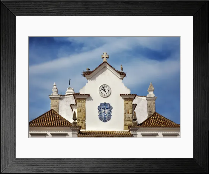Framed Print : Storks on Chapel Nossa Senhora dos Aflitos, Olhao, Algarve, Portugal Framed Print : Storks on Chapel Nossa Senhora dos Aflitos, Olhao, Algarve, Portugal
