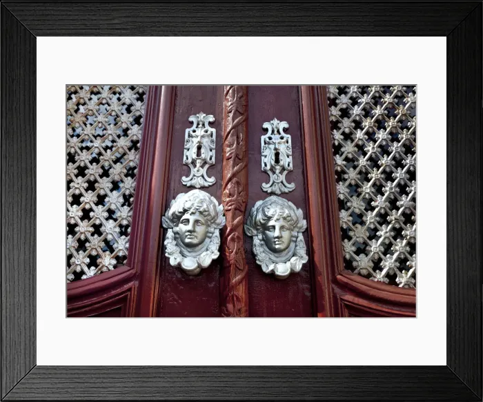Framed Print : Door handle, Sao Bras de Alportel, Algarve, Portugal Framed Print : Door handle, Sao Bras de Alportel, Algarve, Portugal