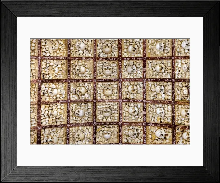 Framed Print : Bone Chapel, Capela dos Ossos, Church Igreja do Carmo, Faro, Algarve, Portugal Framed Print : Bone Chapel, Capela dos Ossos, Church Igreja do Carmo, Faro, Algarve, Portugal
