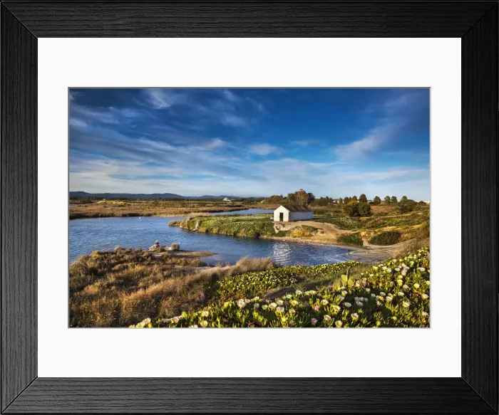 Framed Print : Lagoon, Parque Natural da Ria Formosa near Faro, Algarve, Portugal Framed Print : Lagoon, Parque Natural da Ria Formosa near Faro, Algarve, Portugal