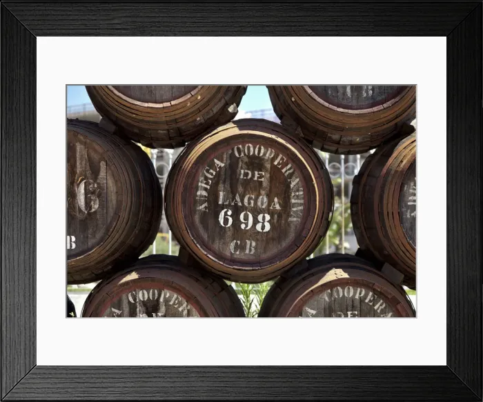 Framed Print : Wine barrels, Adega Cooperativa, Lagoa, Algarve, Portugal Framed Print : Wine barrels, Adega Cooperativa, Lagoa, Algarve, Portugal