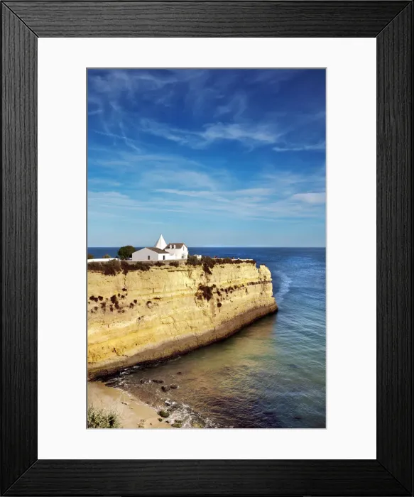 Framed Print : Church on a cliff, Nossa Senhora da Rocha, Armacao de Pera, Algarve, Portugal Framed Print : Church on a cliff, Nossa Senhora da Rocha, Armacao de Pera, Algarve, Portugal