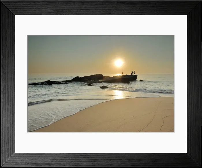 Framed Print : Praia dos Frades beach. Portugal