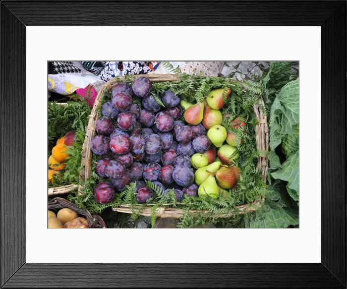 Framed Print : Plums and pears. Lisbon food market, Portugal Framed Print : Plums and pears. Lisbon food market, Portugal