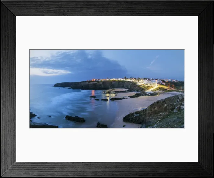 Framed Print : Zambujeira do Mar beach at dusk. Alentejo, Portugal Framed Print : Zambujeira do Mar beach at dusk. Alentejo, Portugal