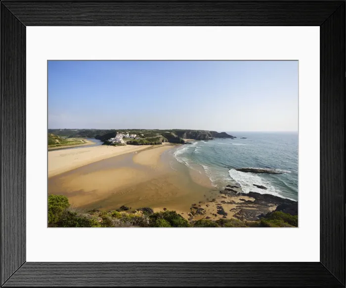 Framed Print : Odeceixe beach in the Costa Vicentina. Algarve, Portugal Framed Print : Odeceixe beach in the Costa Vicentina. Algarve, Portugal