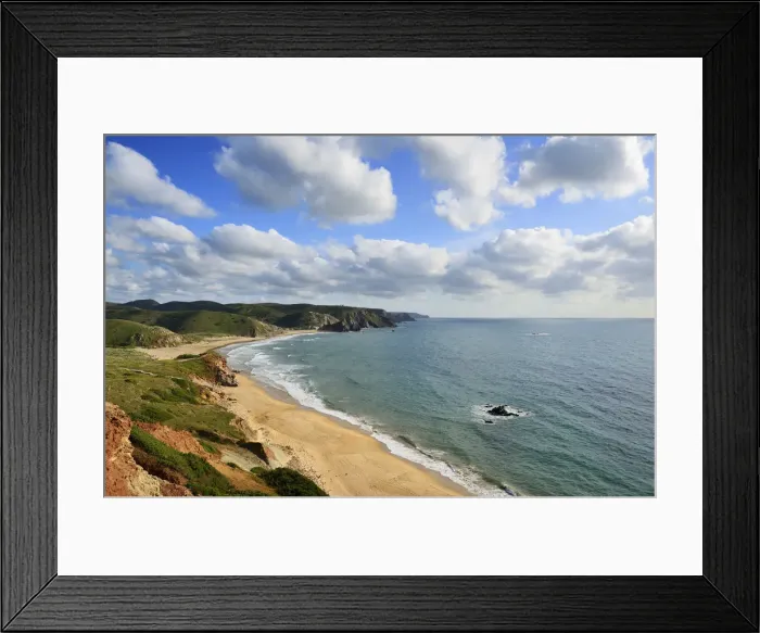 Framed Print : Praia do Amado (Amado beach). Parque Natural do Sudoeste Alentejano e Costa Vicentina