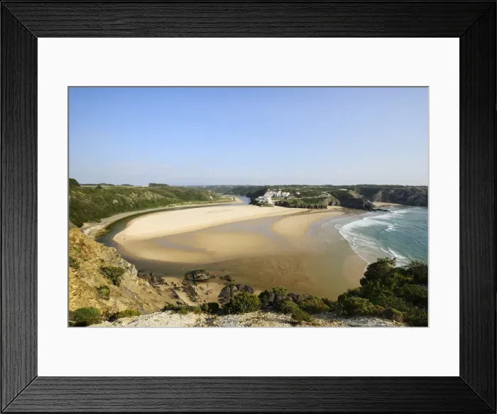 Framed Print : Odeceixe beach in the Costa Vicentina. Algarve, Portugal Framed Print : Odeceixe beach in the Costa Vicentina. Algarve, Portugal