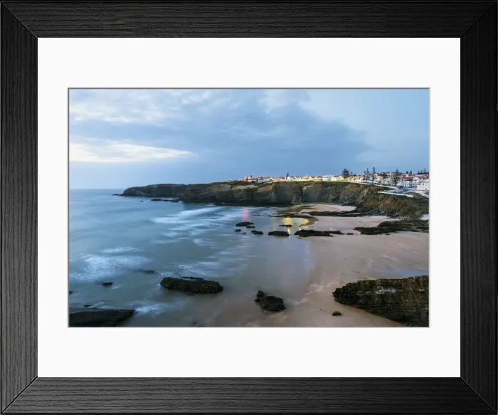Framed Print : Zambujeira do Mar beach at dusk. Alentejo, Portugal Framed Print : Zambujeira do Mar beach at dusk. Alentejo, Portugal