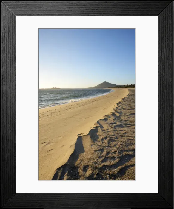 Framed Print : Moledo do Minho beach and Santa Tecla mountain in Spain, Caminha, Minho. Portugal Framed Print : Moledo do Minho beach and Santa Tecla mountain in Spain, Caminha, Minho. Portugal