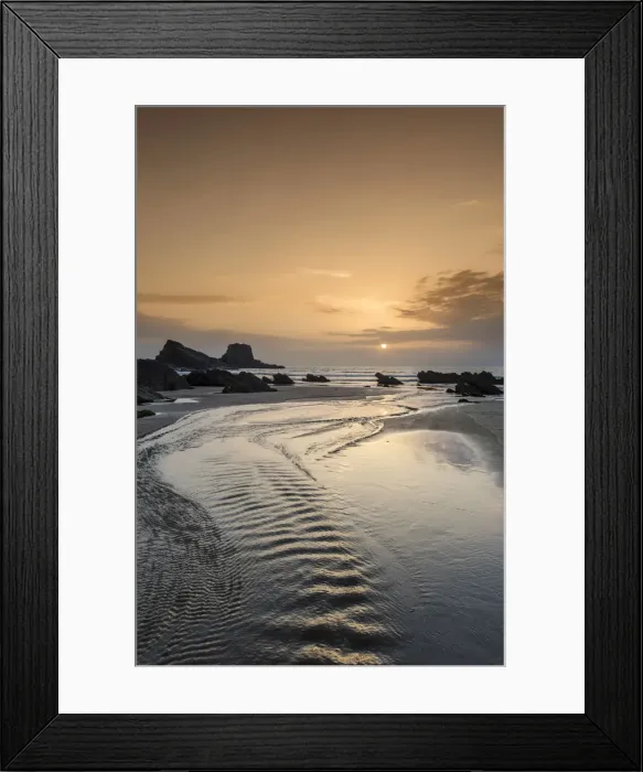 Framed Print : Zambujeira do Mar beach at sunset. Alentejo, Portugal Framed Print : Zambujeira do Mar beach at sunset. Alentejo, Portugal