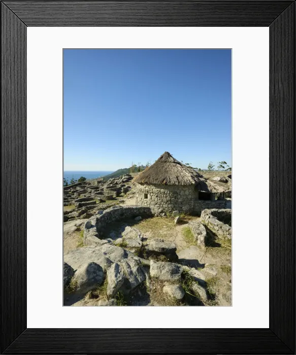 Framed Print : Castro de Santa Tecla (Castro de Santa Trega in galician), dating back to the 1st