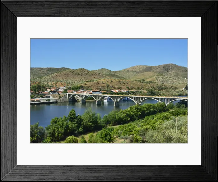 Framed Print : Barca d Alva and the Douro river. Alto Douro, Portugal Framed Print : Barca d Alva and the Douro river. Alto Douro, Portugal