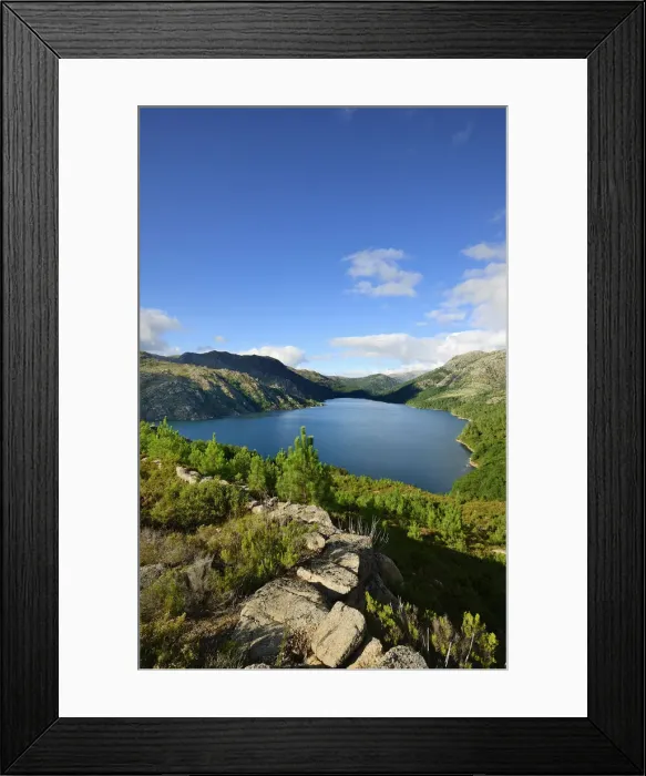 Framed Print : Vilarinho das Furnas dam in the Peneda Geres National Park. Minho, Portugal Framed Print : Vilarinho das Furnas dam in the Peneda Geres National Park. Minho, Portugal