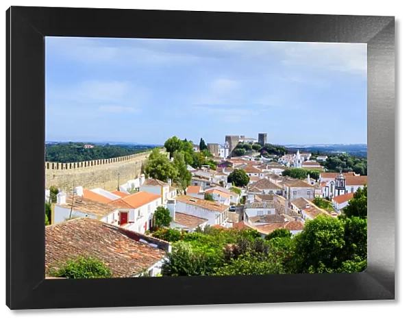 Europe, Iberia, Portugal, Obidos medieval walled village and castle